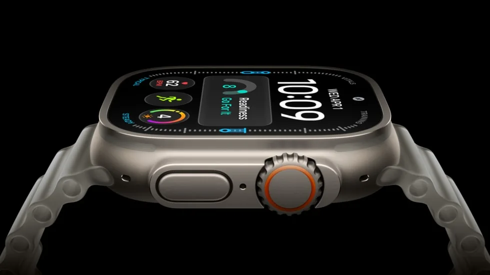 Apple Watch Ultra 4 shown in natural titanium