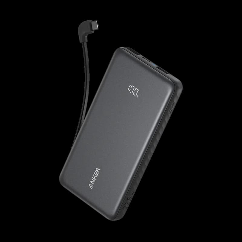 Anker Zolo Power Bank(10,000 mAh, Built-in USB-C Cable)